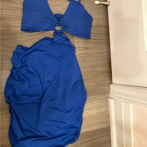 Blue Two-Piece Swimsuit